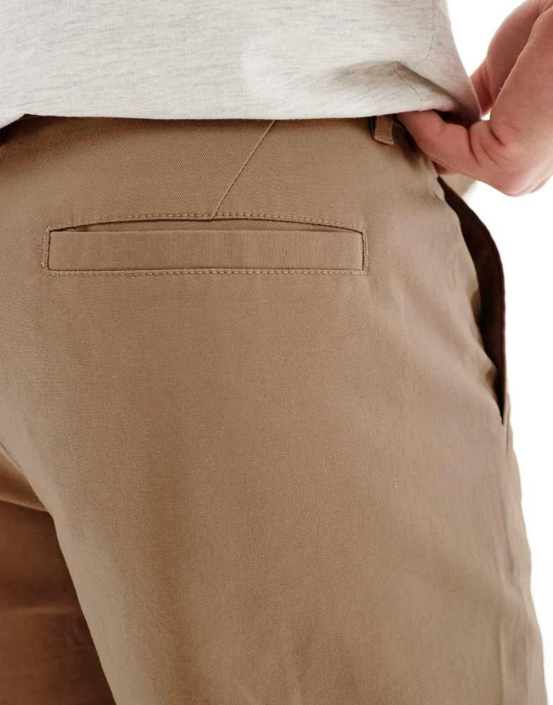ASOS ASOS DESIGN slim chino shorts in stone 5