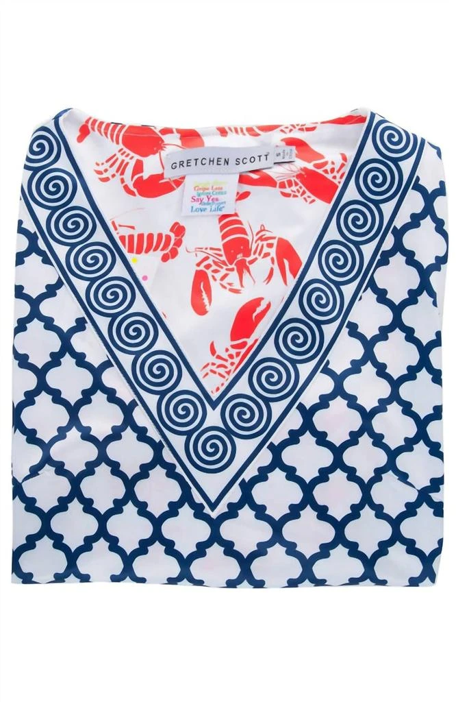 GRETCHEN SCOTT Lobster Soup Dress In Navy 4