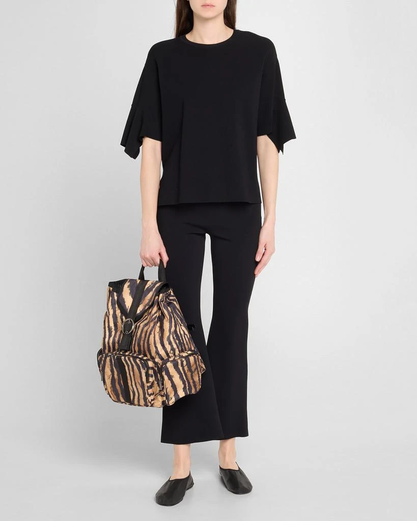Shop x Roberto Cavalli Napoli Zebra-Print Backpack on Sale  display picture 1