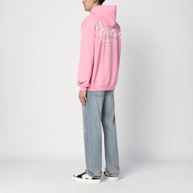 Represent Pink hoodie with logo 2