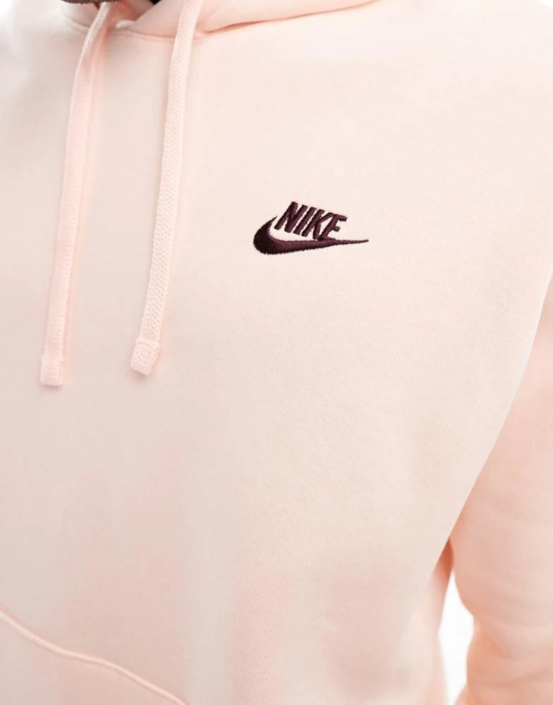 NIKE Nike Club Vignette hoodie in washed coral 3