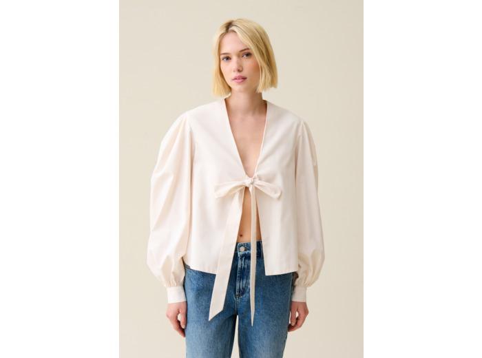 Claudie Pierlot Blouse col V à nouer