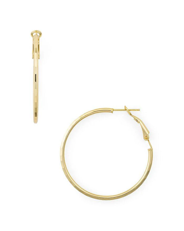 AQUA Disco Hoop Earrings in 18K Gold-Plated Sterling Silver - Exclusive