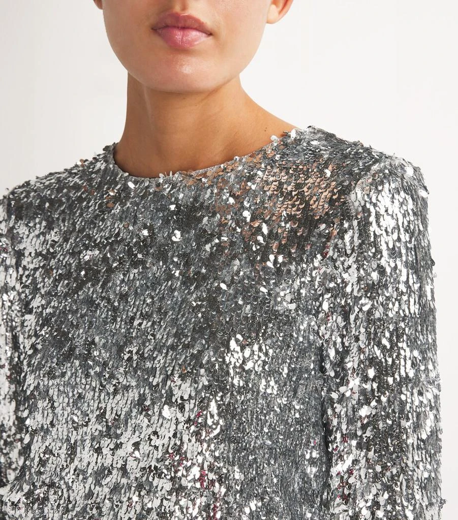 Maje Sequinned Long Sleeve Top 6