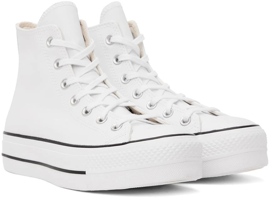 Converse White Chuck Taylor All Star Lift Leather High Top Sneakers 4