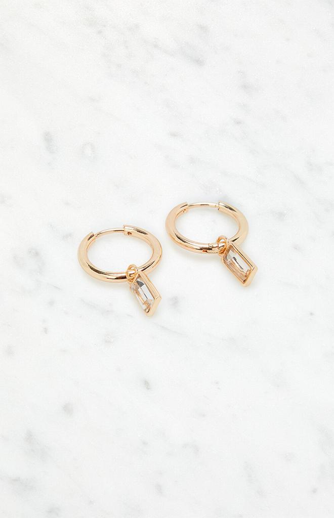 LA Hearts Charm Hoop Earrings