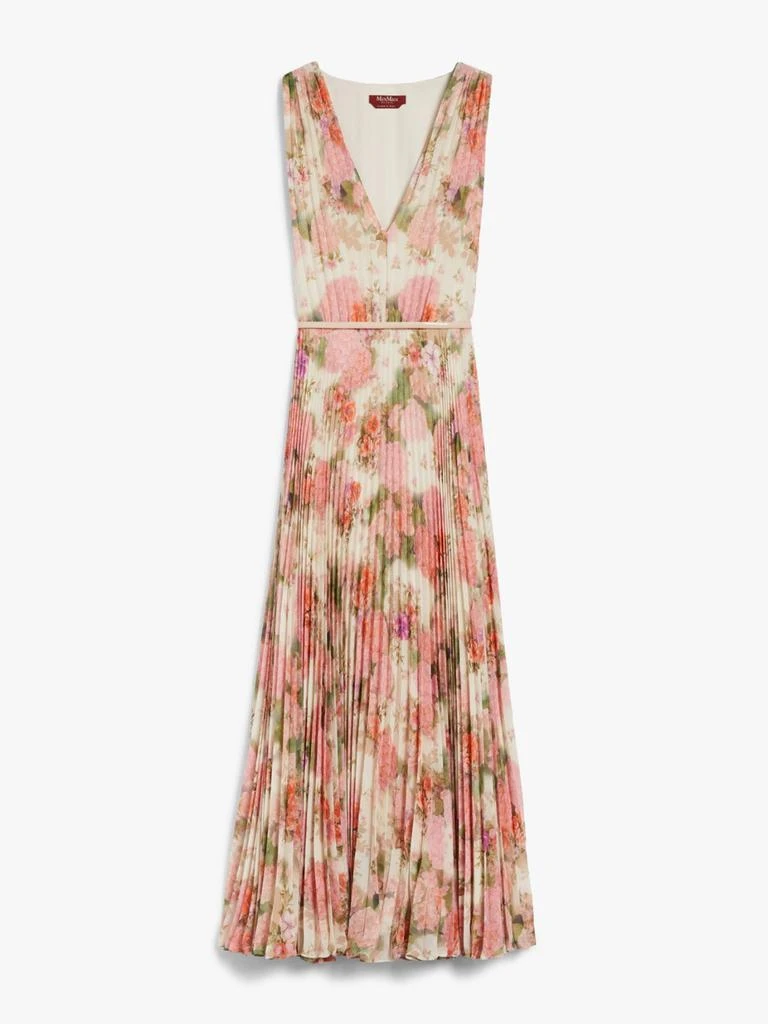 Max Mara Flared printed georgette dress 4