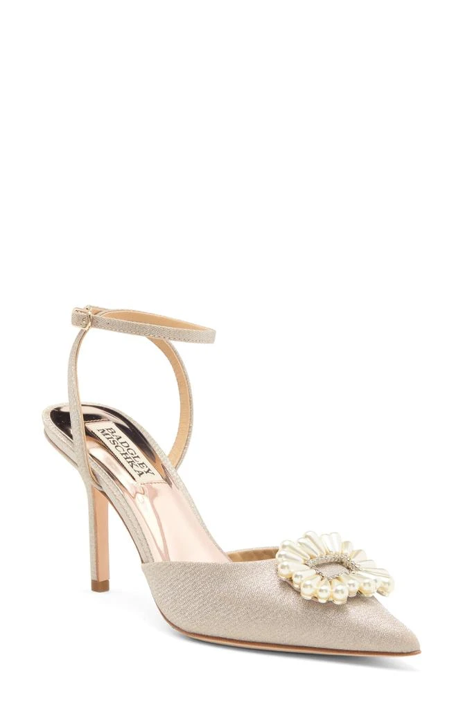 Badgley Mischka Nicky Ankle Strap Pump 1