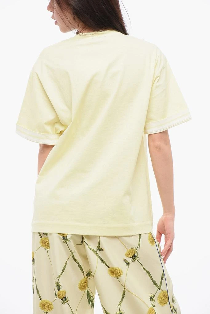 Burberry Crew Neck Dropped Shoulder Cotton T-Shirt 2
