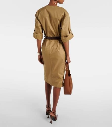 Yves Saint Laurent Cotton twill midi dress 3