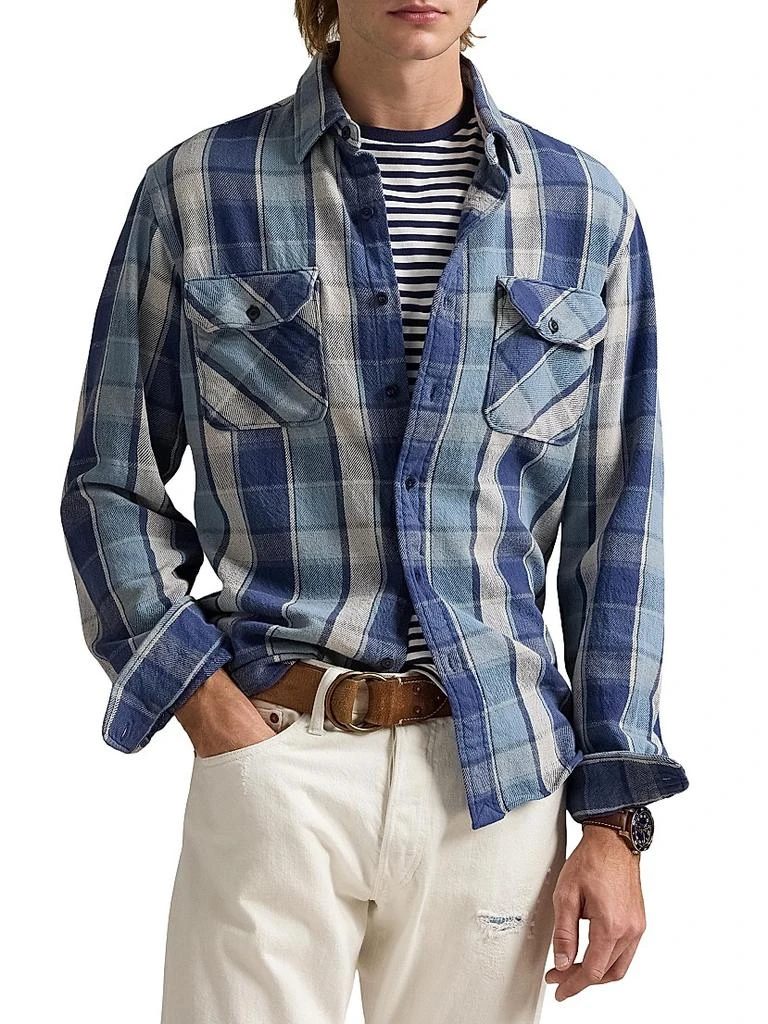 Ralph Lauren Classic-Fit Plaid Flannel Workshirt 3