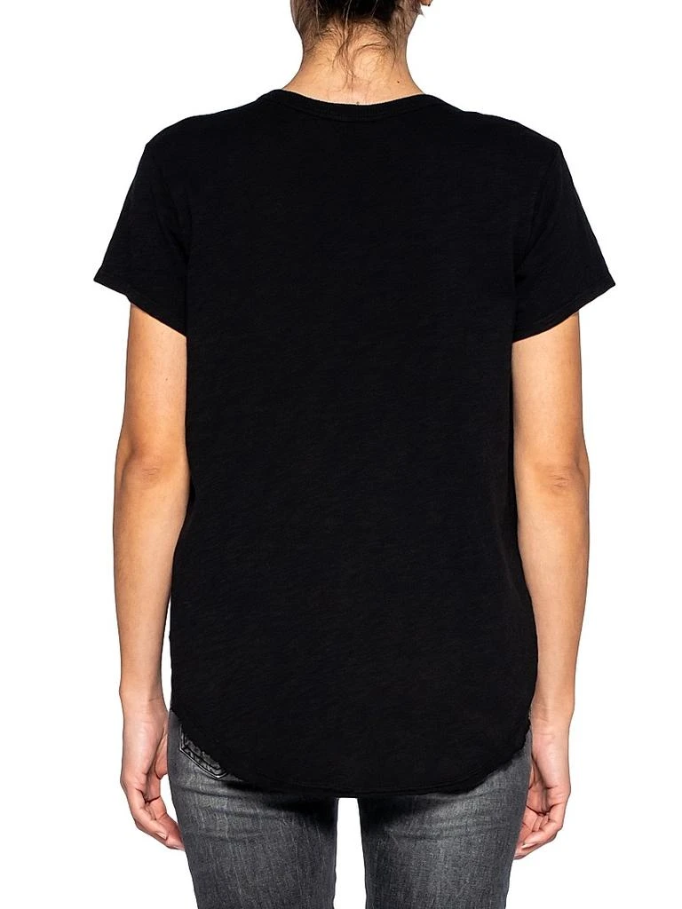 Wilt Short Sleeve V-Neck Raw Hem T-Shirt 6