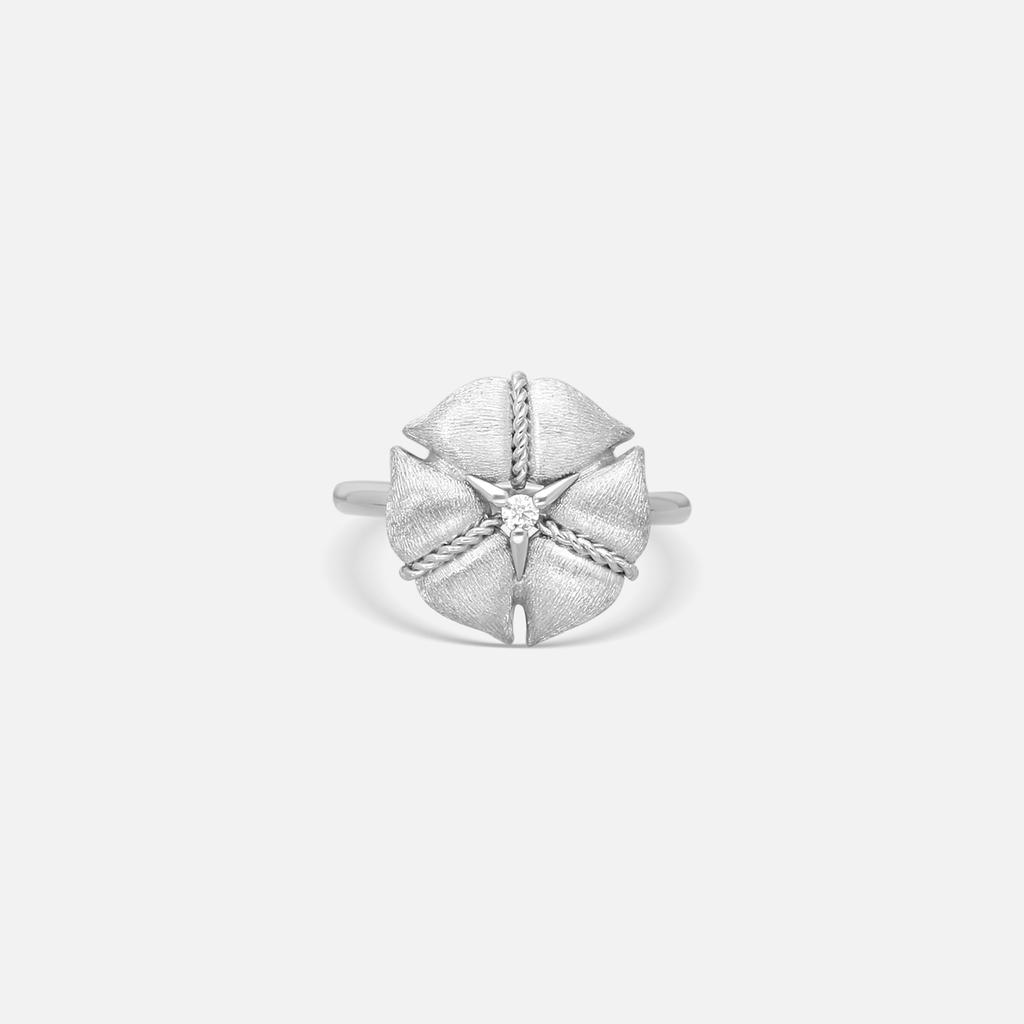 Nanis Nanis Amarcord 18K White Gold Diamond Statement Ring AS1-571