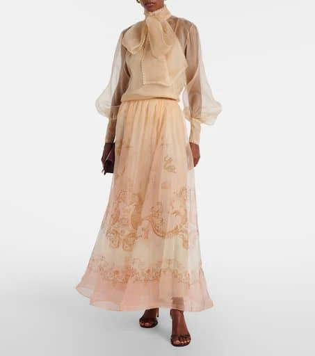 Zimmermann Bow-detail silk organza blouse 2