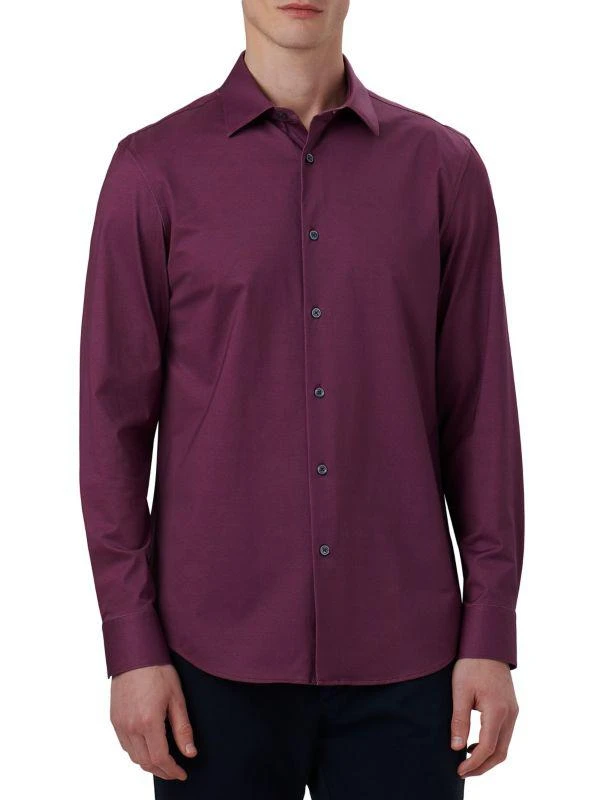 BUGATCHI Ooohcotton Tech James Long-Sleeve Shirt 1