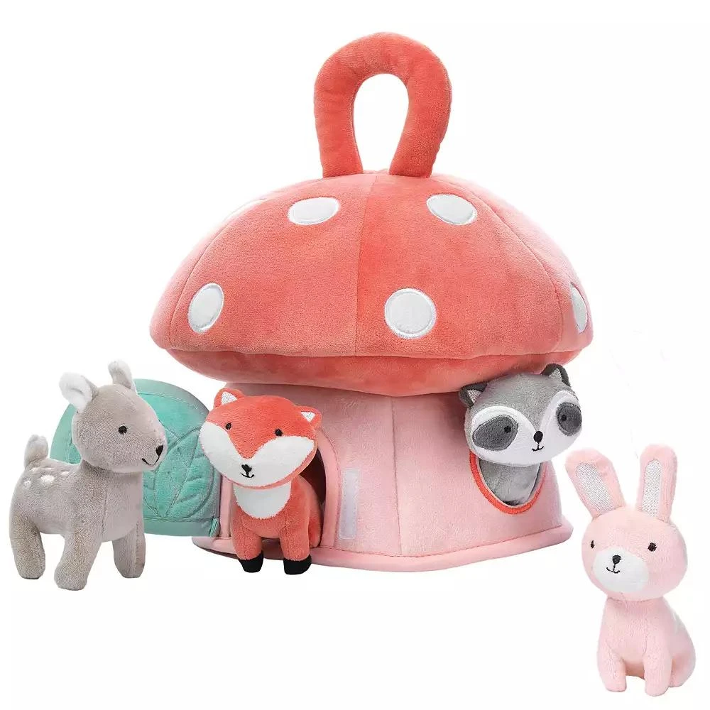 Lambs
Ivy Interactive Plush Mushroom House with Stuffed Animal Toys