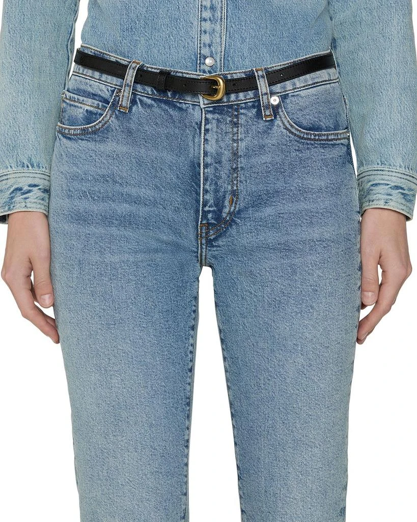 FRAME The Borrowed High Rise Ankle Slim Leg Jeans in Ricochet 4