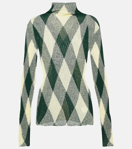 Burberry Argyle cotton and silk sweater 1