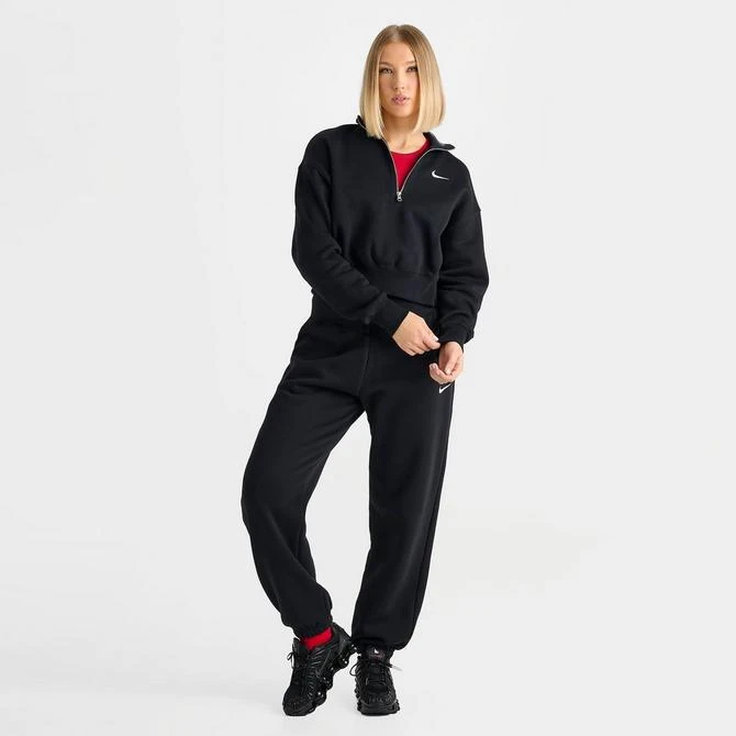 NIKE Women's Nike Sportswear Phoenix Fleece Oversized Half-Zip Crop Sweatshirt 2