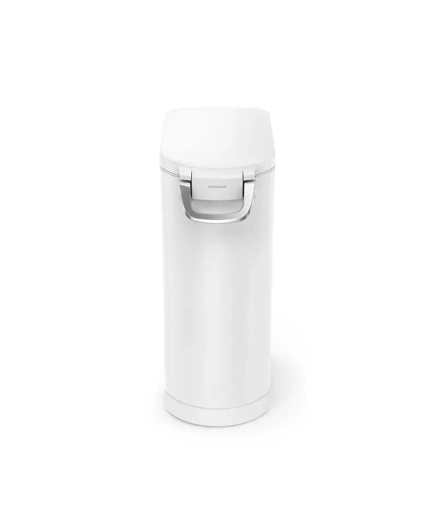 simplehuman X-Large Pet Food Can, White Stainless Steel 3
