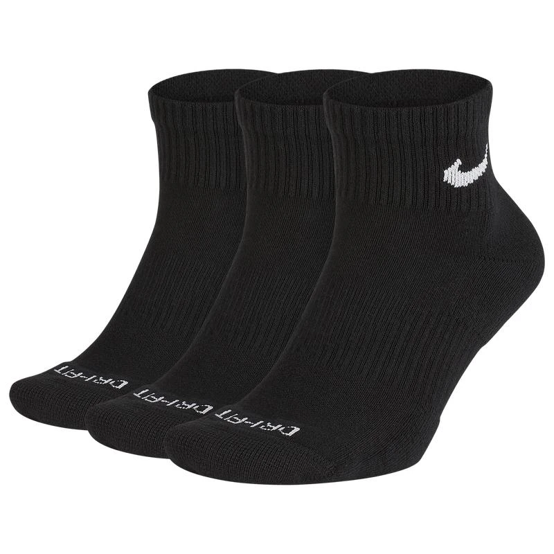 NIKE Nike 3 Pack Dri-FIT Plus Quarter Socks - Men's 1