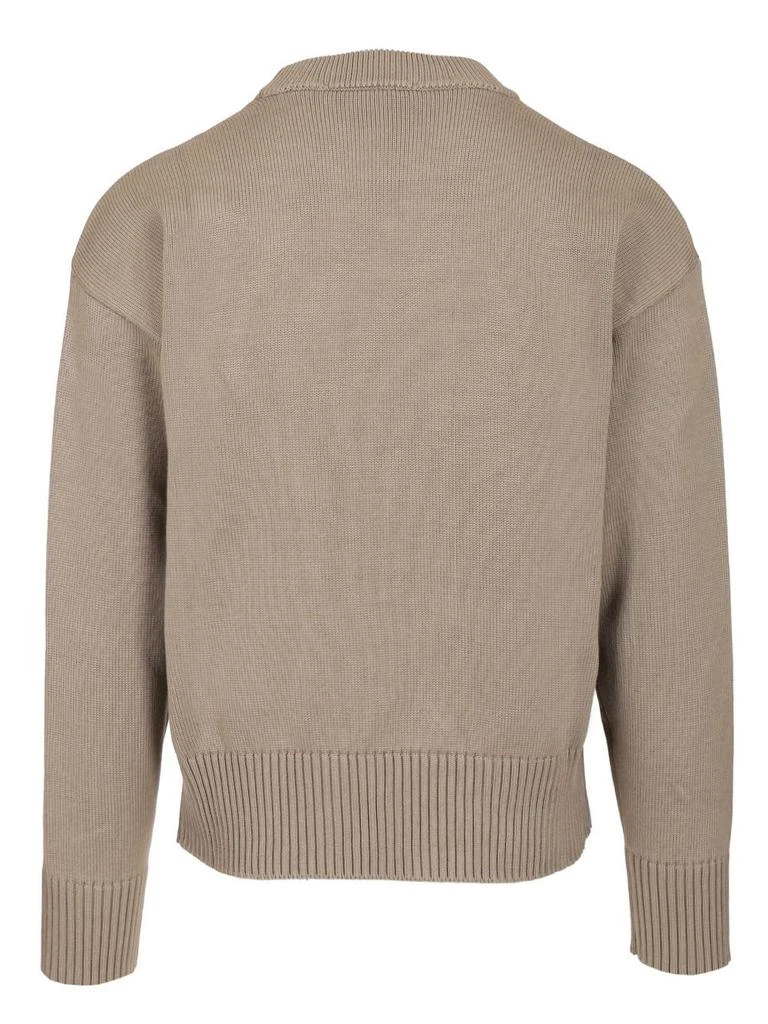 AMI AMI Logo Embroidered Crewneck Knitted Sweater 2
