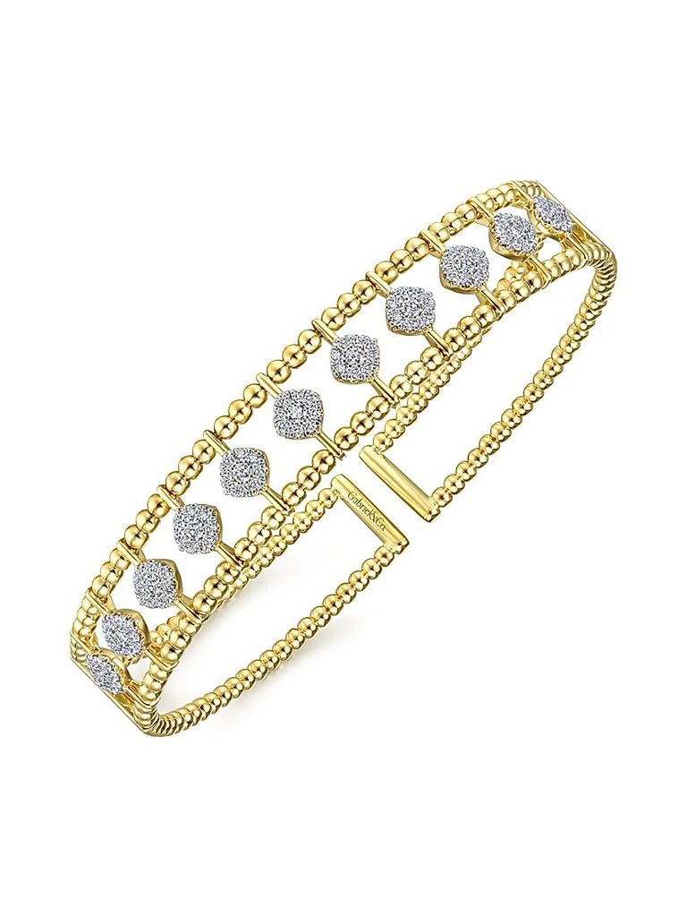 Gabriel
Co Bujukan 14K Yellow Gold
0.73 TCW Diamond Cuff 3