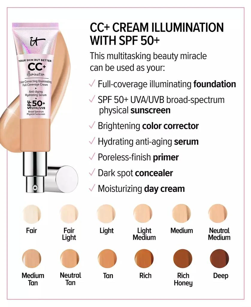 IT Cosmetics CC+ Cream Illumination with SPF 50+ 5