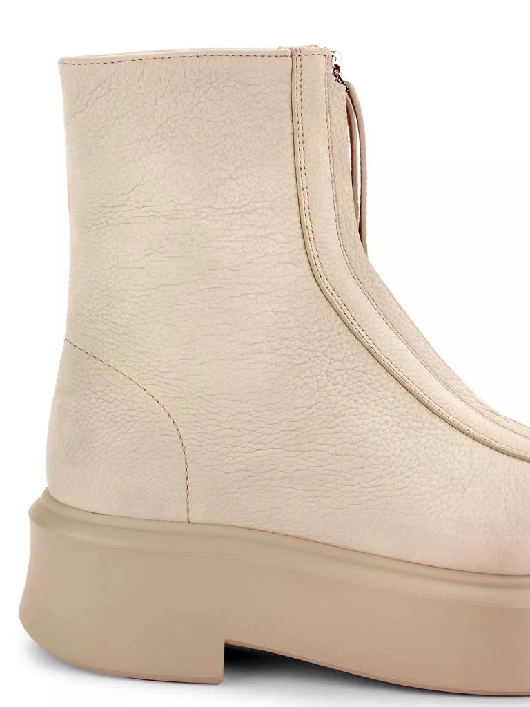 The Row Leather Zip Platform Booties 6