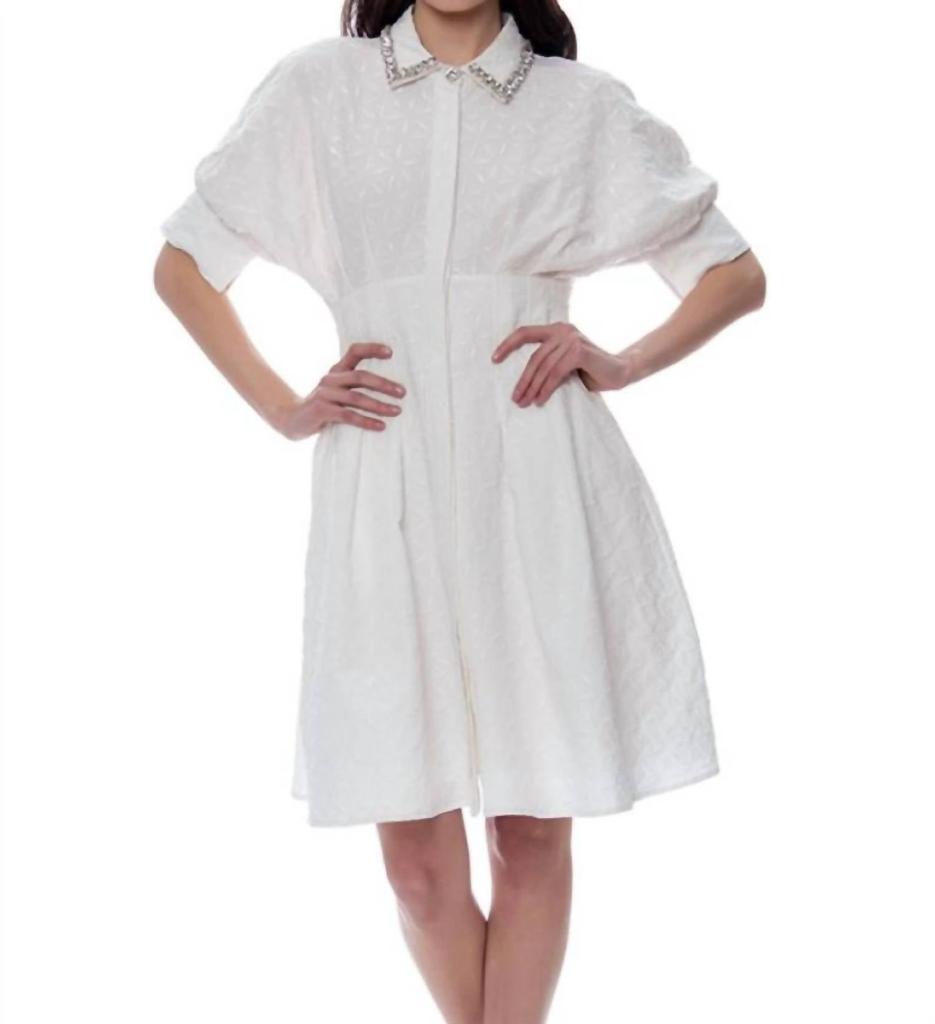 Gracia Gracia - Diamond Button Down Dress