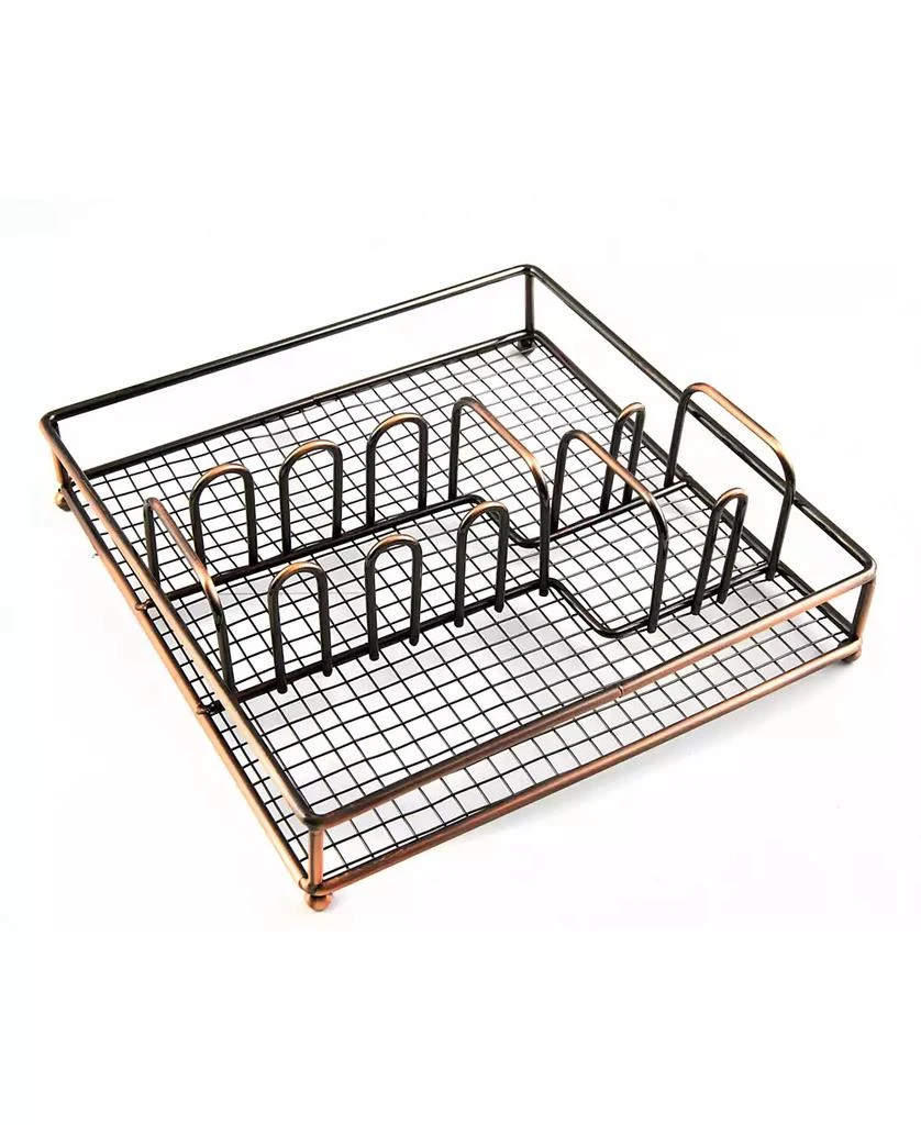 Cambridge Silversmiths Waylen Mirror 40-Piece Flatware with Rustic Buffet, Service for 8 6