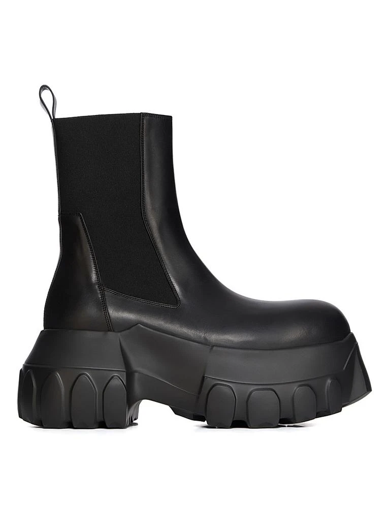 Rick Owens Beatle Mega Tractor Leather Chelsea Boots 1