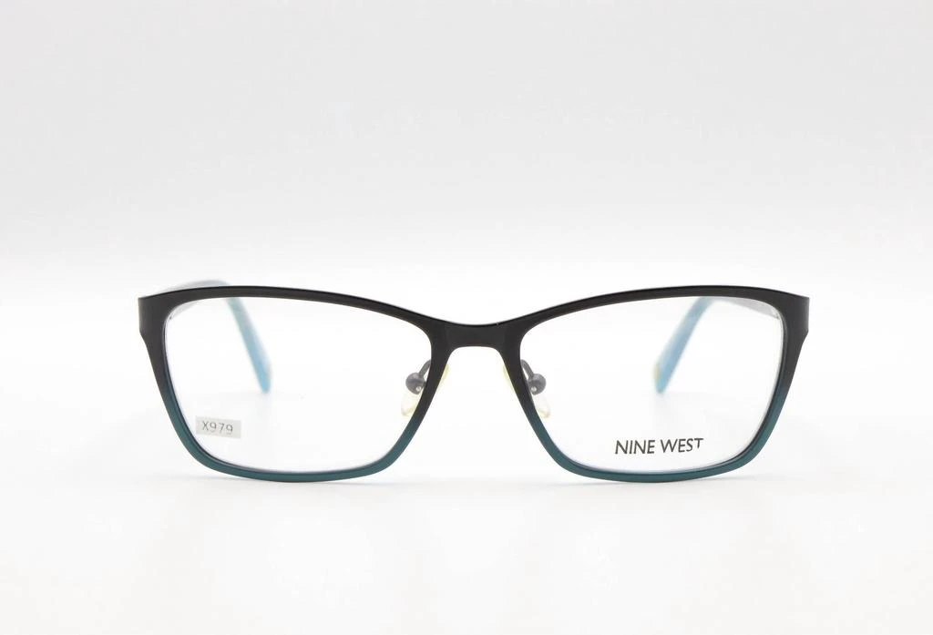 Nine West Unisex Nw1043 Rectangle Eyeglasses In Teal Fade 2