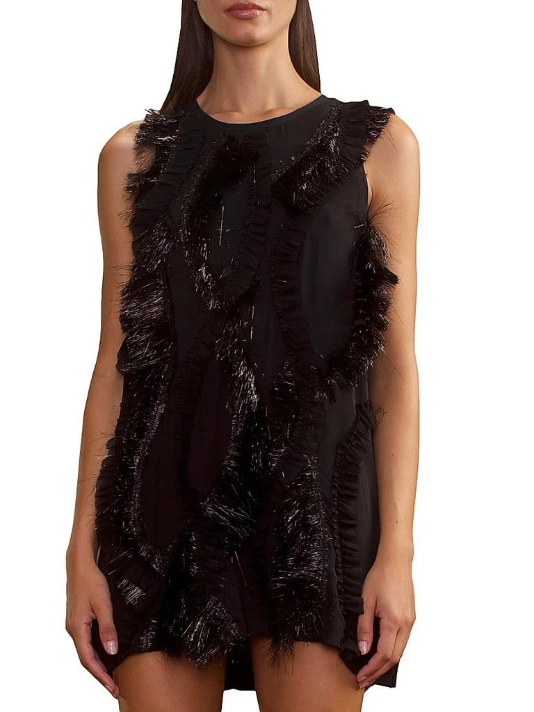 Cynthia Rowley Embellished Silk Minidress 1