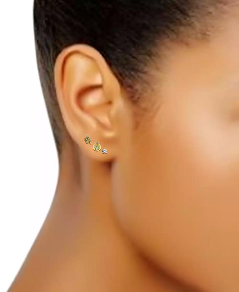 Giani Bernini 3-Pc. Set Cubic Zirconia Stud Earrings in 18k Yellow Gold over Sterling Silver (also in Sterling Silver), Exclusively at Macy's
