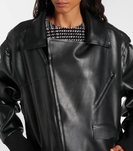 Norma Kamali Oversized faux leather jacket 5