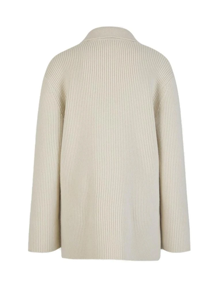 Totême Totême Polo Collared Ribbed Knit Sweater 2