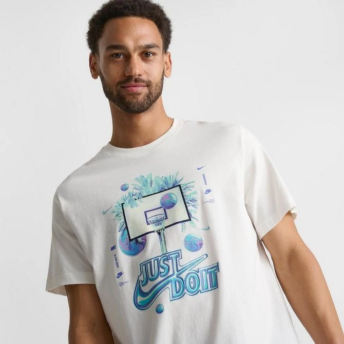 NIKE Men's Nike Basketball Iridescent Hoop Graphic T-Shirt 9