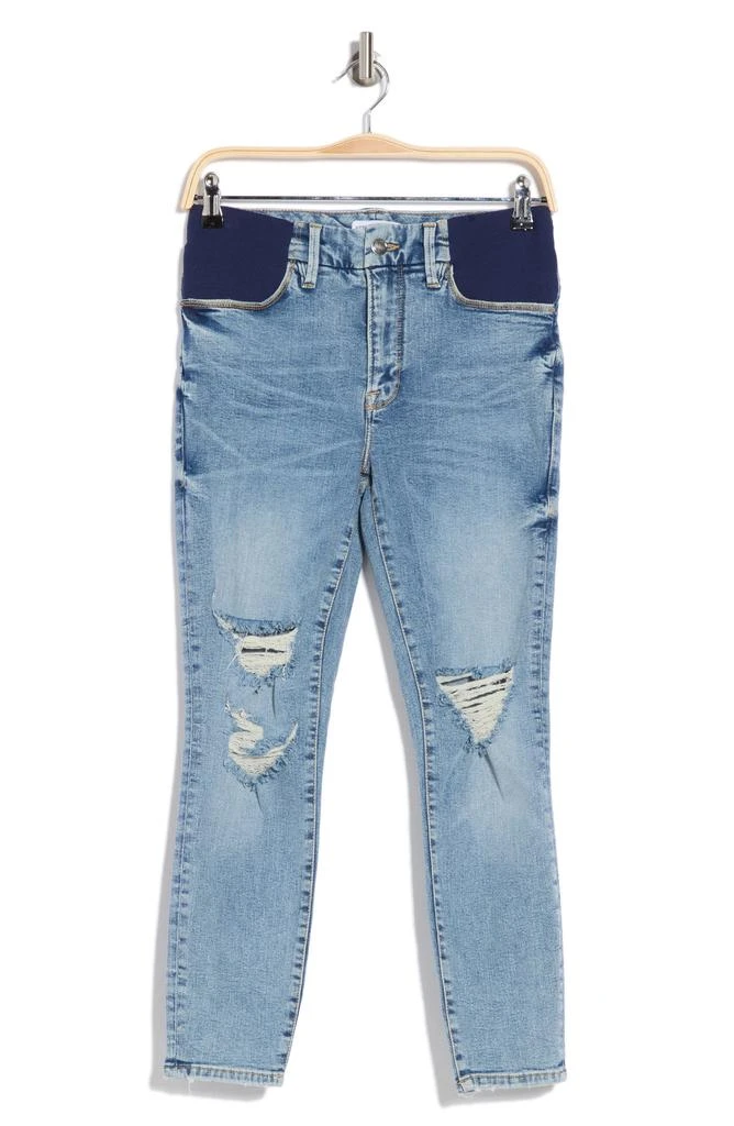 Good American Good Petite Skinny Maternity Jeans 3