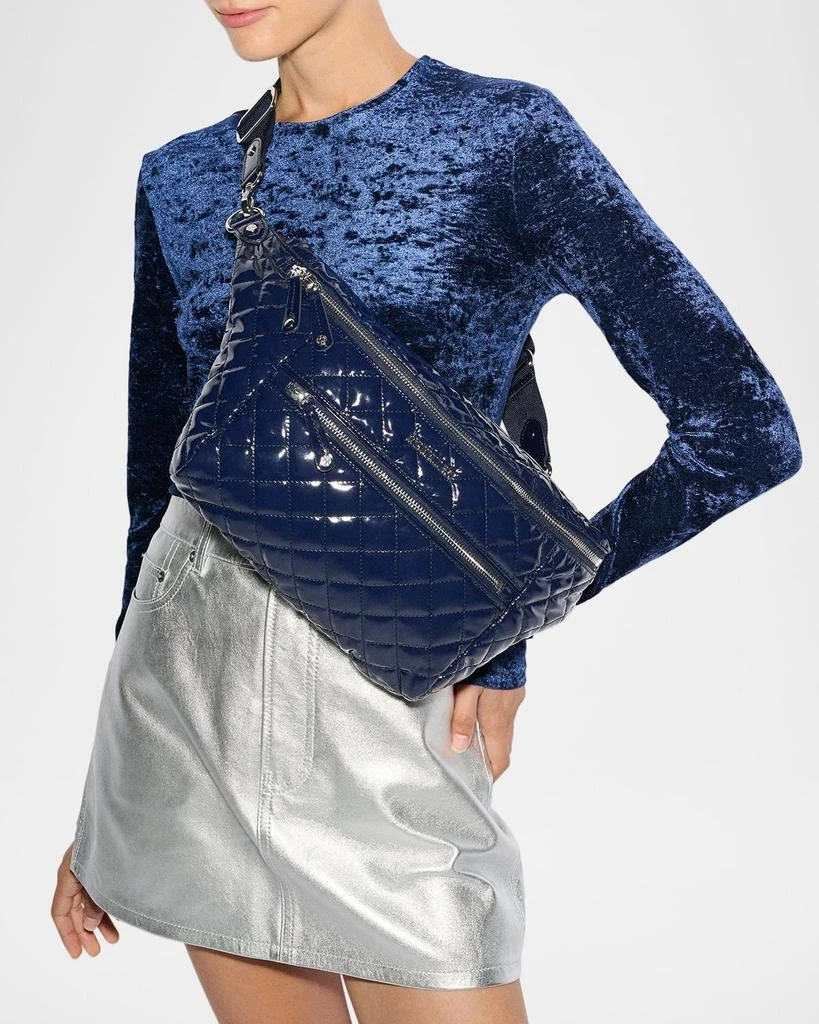 MZ Wallace Crosby Sling Patent Leather Belt Bag 2