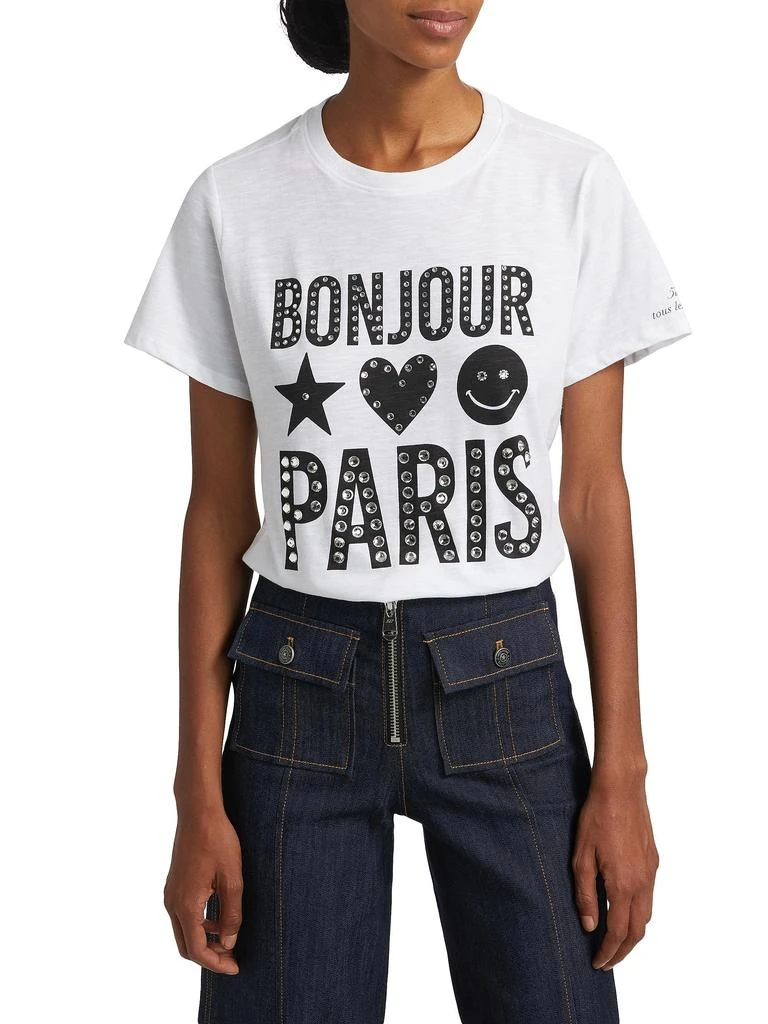 Cinq à Sept Heatset Bonjour Paris T-Shirt