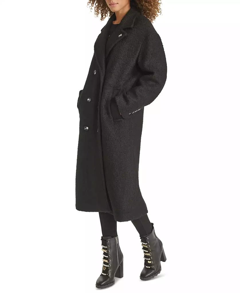 Karl Lagerfeld Paris Women's Double-Breasted Overcoat, Created for Macy's 3