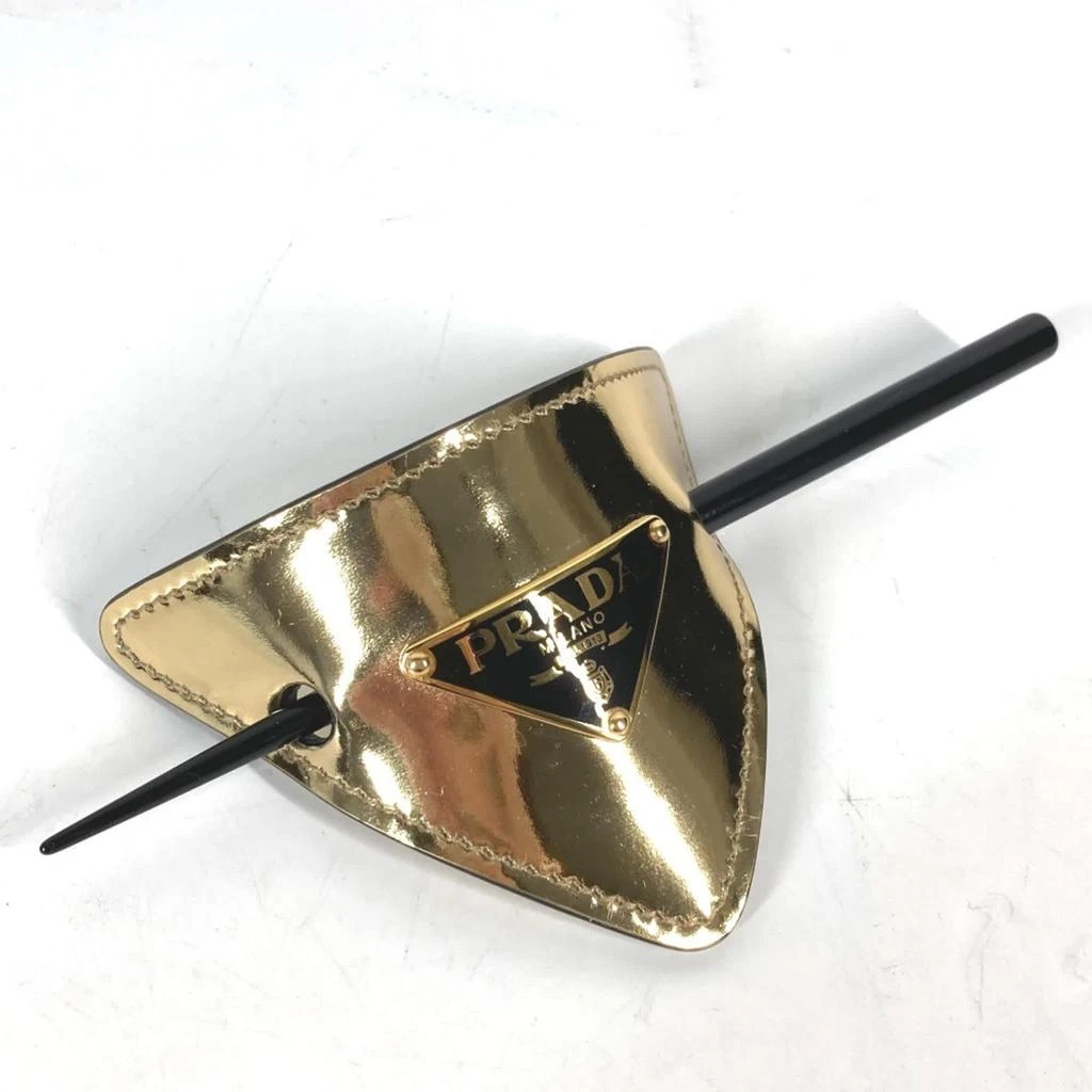 Prada gold Leather Kanzashi (Pre-Owned)