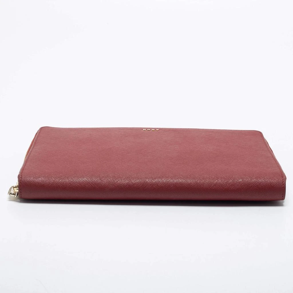 DKNY DKNY Red Leather Large Bryant Zip Around Clutch 6