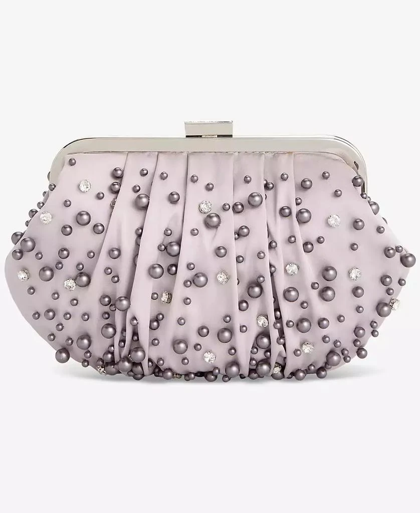 INC International Allover Pearl and Crystal Small Satin Clutch, Exclusively at Macy's 3