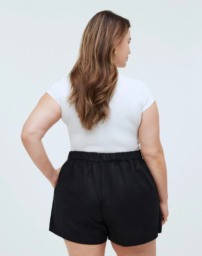 Madewell Plus Clean Pull-On Shorts in 100% Linen 4