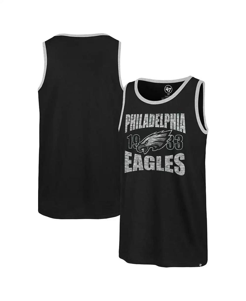 5th & Ocean '47 Brand Men's Black Philadelphia Eagles Upload Franklin Tank Top