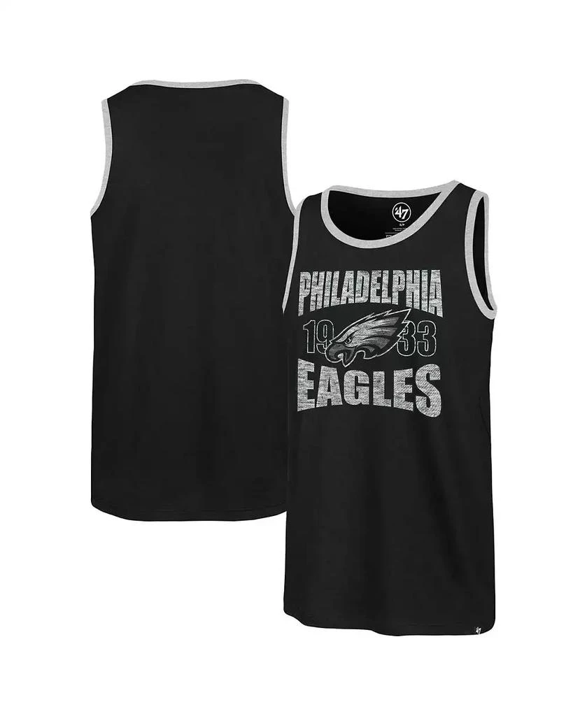 5th & Ocean '47 Brand Men's Black Philadelphia Eagles Upload Franklin Tank Top 1