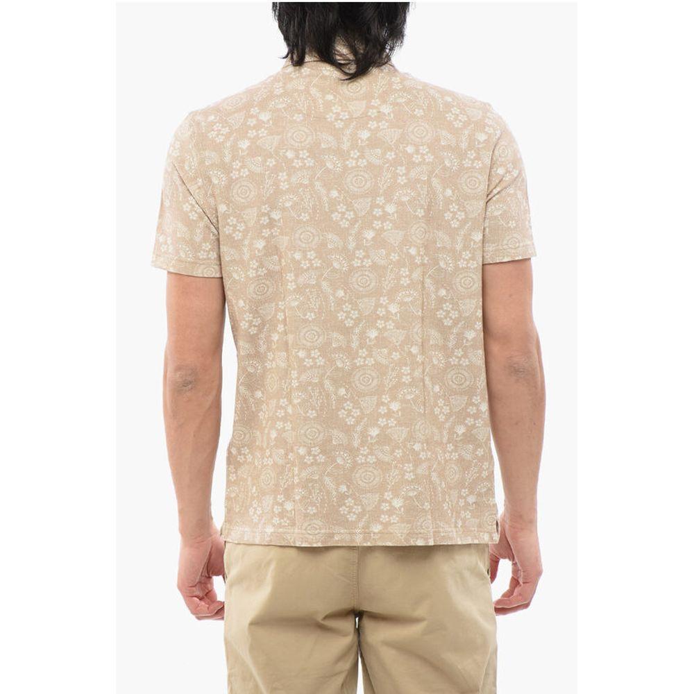 ALTEA Floral Motif Short Sleeved Men's Polo