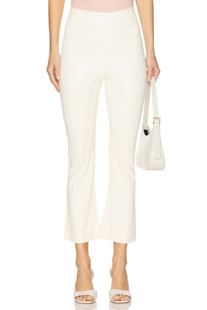 Commando Commando - Faux Leather Cropped Flare Leggings